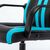 Стулья и кресла: Кресло компьютерное Brabix Stripe GM-202 экокожа, черное/голубое [532509] фотографии