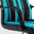 Стулья и кресла: Кресло компьютерное Brabix Stripe GM-202 экокожа, черное/голубое [532509] фотографии