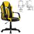 Стулья и кресла: Кресло компьютерное Brabix Stripe GM-202 экокожа, черное/желтое [532510] фотографии
