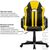 Стулья и кресла: Кресло компьютерное Brabix Stripe GM-202 экокожа, черное/желтое [532510] фотографии