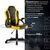 Стулья и кресла: Кресло компьютерное Brabix Shark GM-203 экокожа, черное/желтое [532514] фотографии