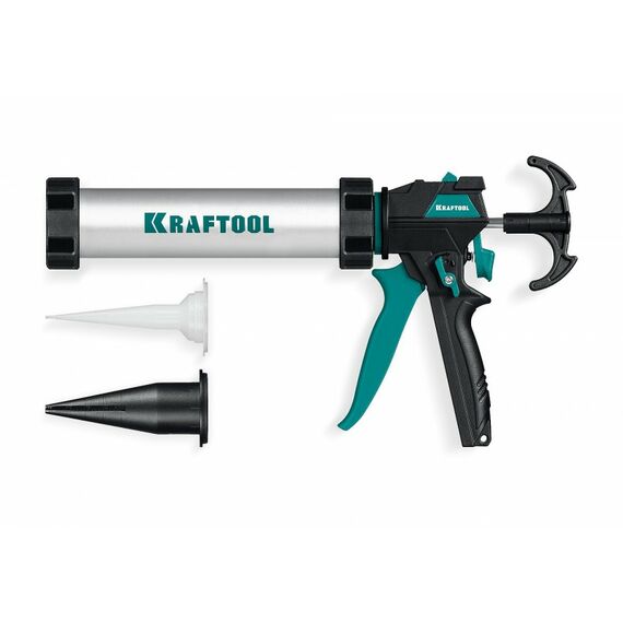 Закрытый пистолет для герметика KRAFTOOL ULTRA 310 мл регулировка силы давления, вариативная антикапельная система, универсальный [06677-31] фотографии