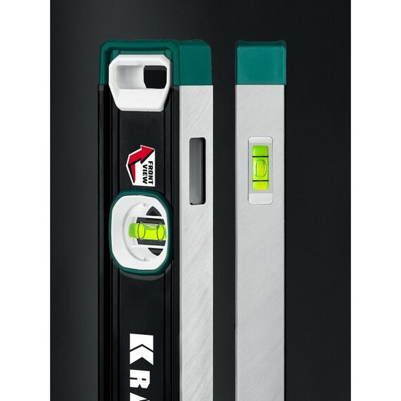 Сверхпрочный магнитный уровень KRAFTOOL A-RATE CONTROL 400 мм точность 0.3 мм/м, с зеркальным глазком [34988-40] фотографии