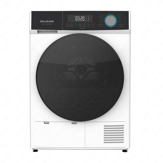 Сушильная машина WILLMARK WDM-8029W конденсационная, загрузка 8 кг, 16 программ, белая/чёрная фотографии