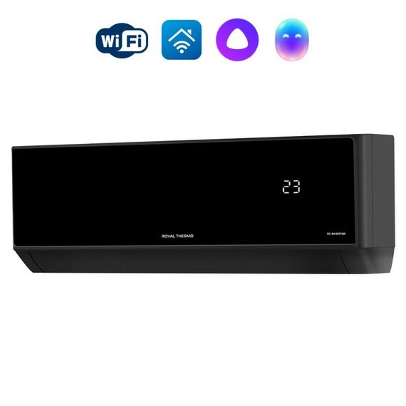 Сплит-система инверторного типа Royal Thermo RTBI-12HN8/black Barocco DC комплект фотографии