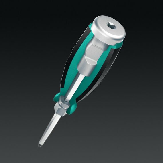 Набор ударных отверток KRAFTOOL IMPACT 13 шт сквозной стержень Cr-Mo [25035] фотографии