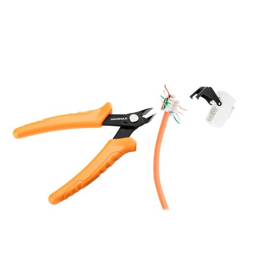 Кусачки боковые электромонтажные прецизионные Nikomax NMC-222 для жил из мягких металлов толщиной до 1мм не для стали фотографии