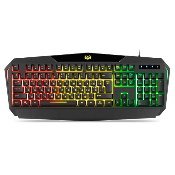 Игровой набор SVEN GS-4300 клавиатура + мышь + гарнитура + коврик, 104 кл.+12Fn, 8 смен. кл. (200-4800DPI) [SV-018382] фотографии