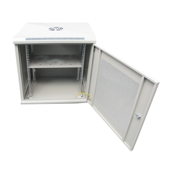 Шкаф телекоммуникационный настенный ST ST-NCP12U600 (СЕРЫЙ) С ПОЛКОЙ фотографии