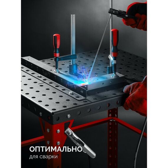 Сборочно-сварочный стол Зубр СБС 800-600 мм сталь 4мм, комплект оснастки [32900] фотографии