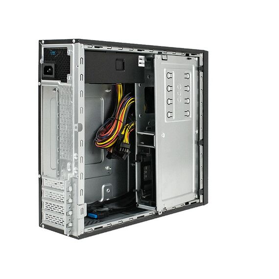 Корпус Exegate MI-641-01/TPS350 Desktop mini-ITX/mATX, БП TPS350 с вент. 8см, 2*USB+2*USB3.0 [EX296198RUS] фотографии