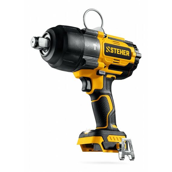 Бесщеточный ударный гайковерт STEHER CWB-1000 20 В, 1000 Н·м, без АКБ (LMS) фотографии