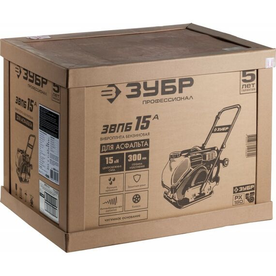 Виброплита бензиновая Зубр ЗВПБ-15 А 15 кН, Профессионал фотографии