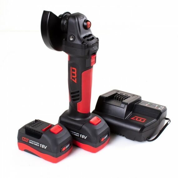 Шлифмашина угловая (УШМ) MIGHTY SEVEN DG-585502 125 мм, 18 В, аккумуляторная, кейс фотографии