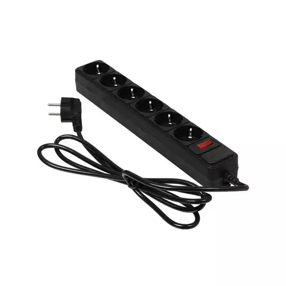 Сетевой фильтр DEXP Standard 618B 1.8 м, 6 розеток, Тип F (евровилка) фотографии