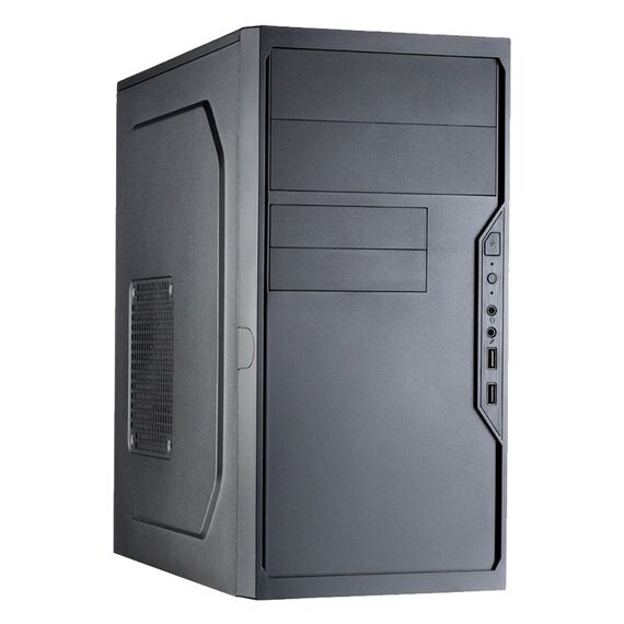 Корпус с блоком питания Foxline FL-733-FZ450R mATX, 2x5.25EXT, 2x3.5EXT, 5x3.5INT, 2xUSB2.0, HDA, w/o FAN, w/450W ATX PSU, w/1.2m EU pwr cord фотографии