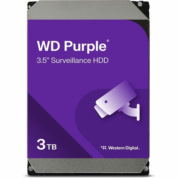 Жесткий диск WD 3TB Purple 3.5" SATA 6Gb/s (SATA-III), CMR [WD34PURZ] фотографии