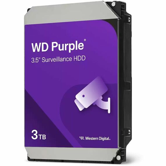 Жесткий диск WD 3TB Purple 3.5" SATA 6Gb/s (SATA-III), CMR [WD34PURZ] фотографии