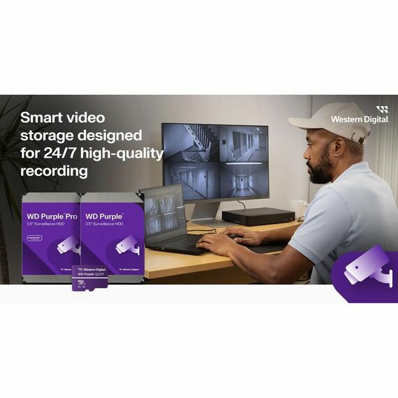 Жесткий диск WD 3TB Purple 3.5" SATA 6Gb/s (SATA-III), CMR [WD34PURZ] фотографии