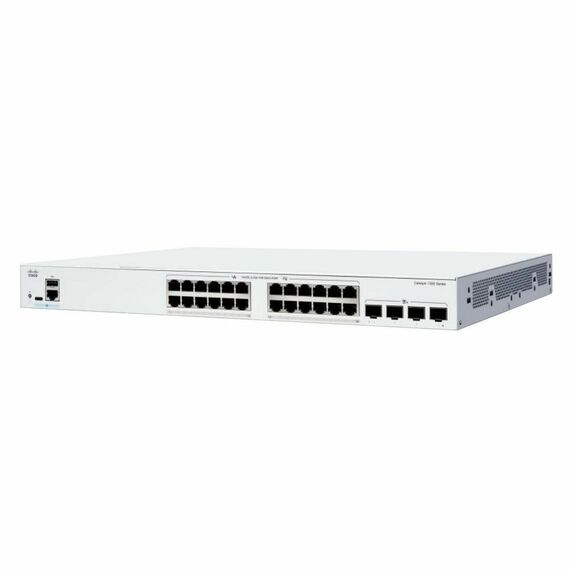 Коммутатор Cisco Catalyst 1300 24x 10/100/1000 Ethernet ports RJ-45, 4x 10G SFP+ uplinks, Fanless [C1300-24T-4X] фотографии