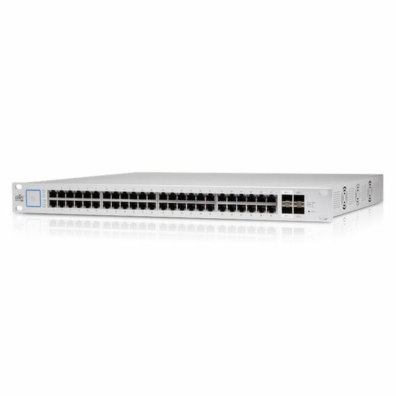 Коммутатор Ubiquiti USW-48-PoE UniFi Switch 48 PoE в стойку, 48х 1G RJ45, 4х SFP, раздача 195 Вт фотографии