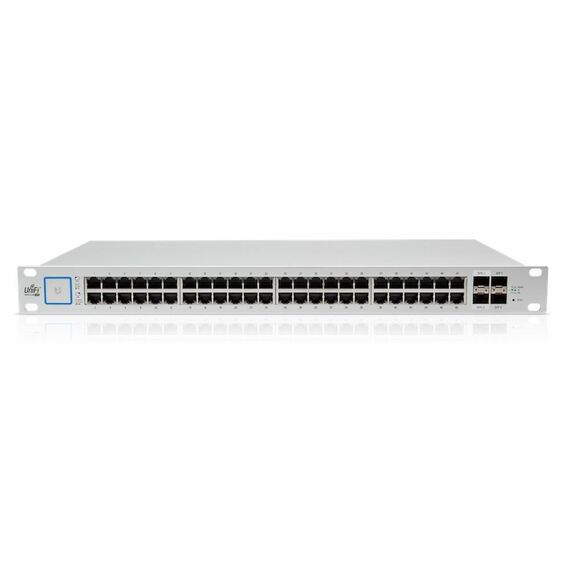 Коммутатор Ubiquiti USW-48-PoE UniFi Switch 48 PoE в стойку, 48х 1G RJ45, 4х SFP, раздача 195 Вт фотографии