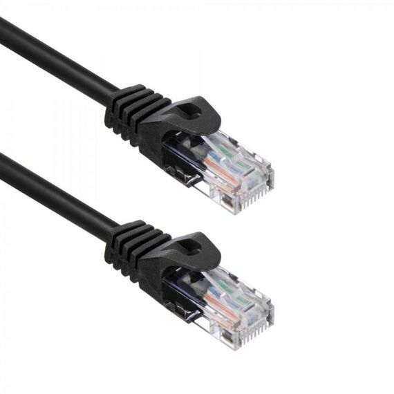 Патч-корд ACD ACD-LPU5C-10B Cat5e UTP 24AWG 4Pair, 7/0.18мм CU Черный, 1.0м фотографии