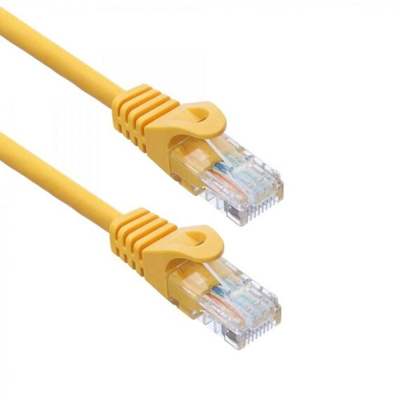 Патч-корд ACD ACD-LPU5E-10Y Cat5e, UTP, 24AWG, 4Pair, 7/0.18мм CCA, желтый, 1.0м фотографии