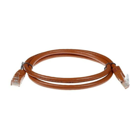 Патч-корд ACD ACD-LPU6Z-10N Cat6, UTP, 26AWG, 4Pair, CU, LSZH, Коричневый, 1м фотографии