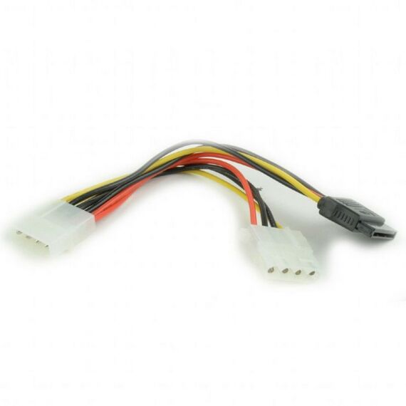 Кабель питания SATA Cablexpert CC-SATA-PSY2 15см, molex 4pin/molex4pin+sata 15pin, на 2 устр. фотографии