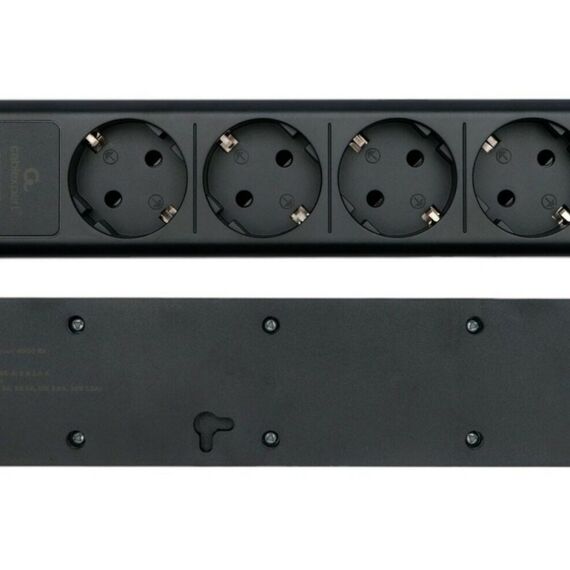 Сетевой фильтр Cablexpert Exnovo EXN-4-CU2-B-2 черный, макс. мощность 2500Вт, 3 розетки 220В, 10А, 2 розетки USB-A 5В, 1 розетка USB-C 30Вт PD, кабель 2м, ур.защиты 4+, коробка фотографии