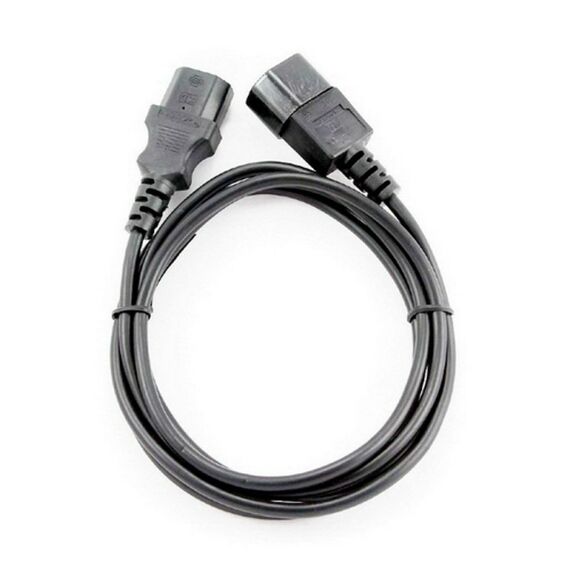 Кабель питания сист.блок-монитор Cablexpert PC-189-1-1.8M 1.8м, C13-C14, Сечение провода 3x1кв.мм., черный, с заземлением фотографии