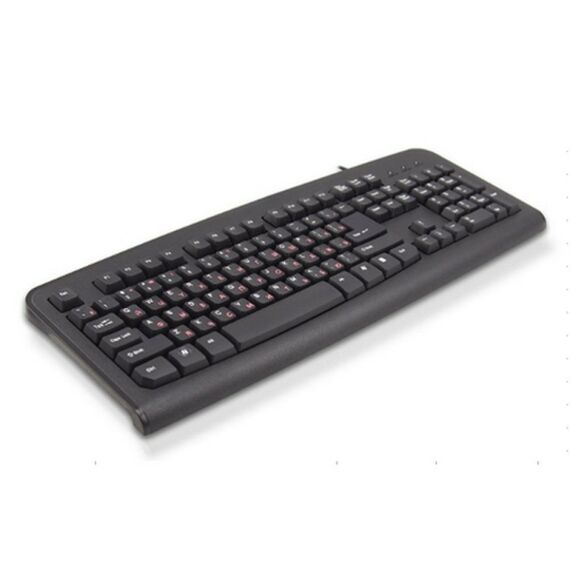 Клавиатура Lime K-0494 RLSK USB Standart, Black, 104 keyboard with RUS/LAT keys and Special scroll key, Rus(red)/Lat(white), LOGO: LIME(logo color: white), brown box, cable: 1.5 m {20} фотографии