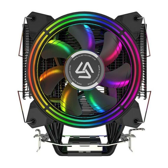 Вентилятор ALSEYE H120D Universal TDP 200W, Heat Pipe:6mm*6pcs, 800-2000RPM, 11.6-35.3dB(A), RGB, RTL [AS.01.02.0009] фотографии