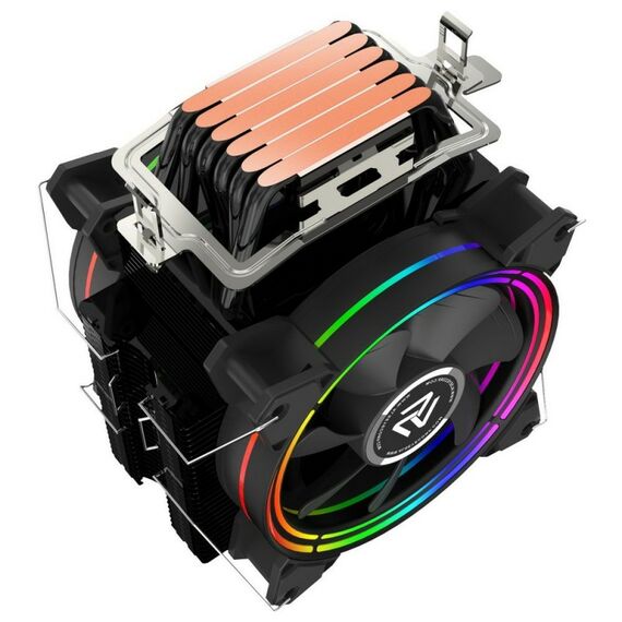 Вентилятор ALSEYE H120D Universal TDP 200W, Heat Pipe:6mm*6pcs, 800-2000RPM, 11.6-35.3dB(A), RGB, RTL [AS.01.02.0009] фотографии