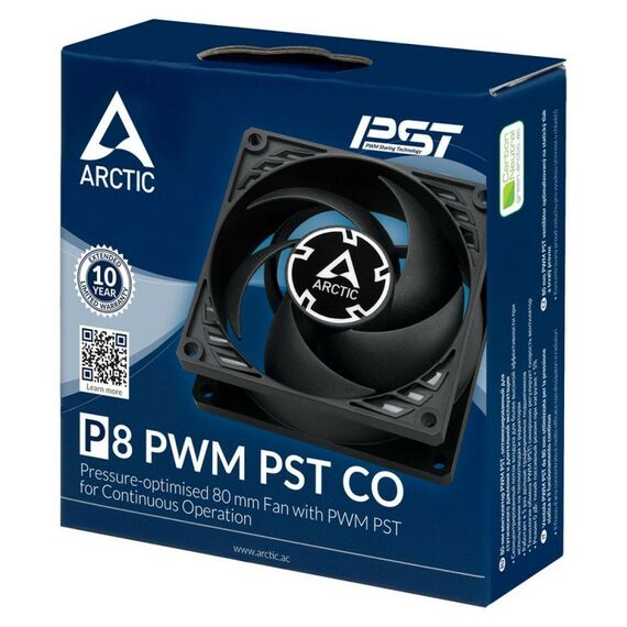 Вентилятор Arctic Cooling P8 PWM PST CO black/black для корпуса [ACFAN00151A] фотографии