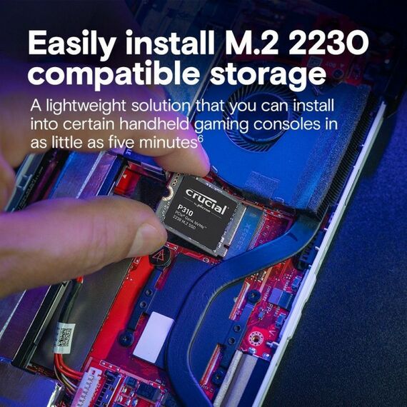 Твердотельный накопитель SSD Crucial P310 2TB PCIe Gen4 NVMe, 2230, M.2 [CT2000P310SSD2] фотографии