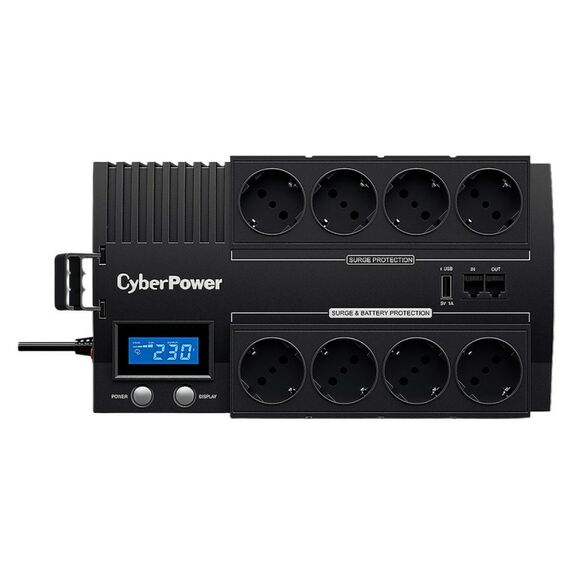 Источник бесперебойного питания CyberPower BR700E Line-Interactive, 700VA/420W, 8 (4+4) Schuko розеток, USB фотографии