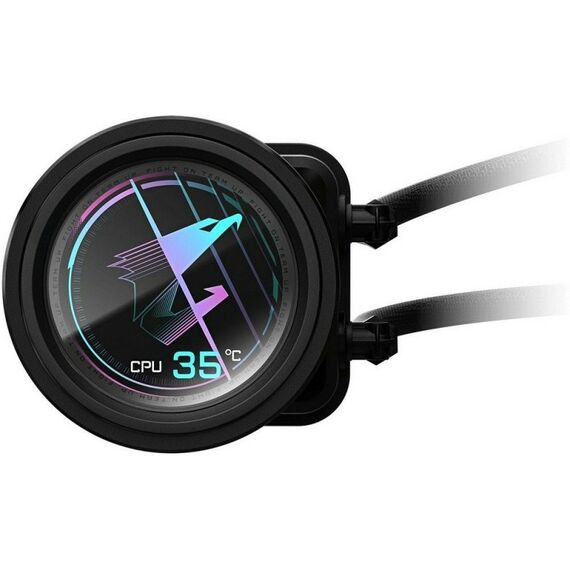 Жидкостная система охлаждения GigaByte AORUS ELITE 240 2 x 120mm ARGB Fan, RTL [GP-AORUS ELITE 240] фотографии