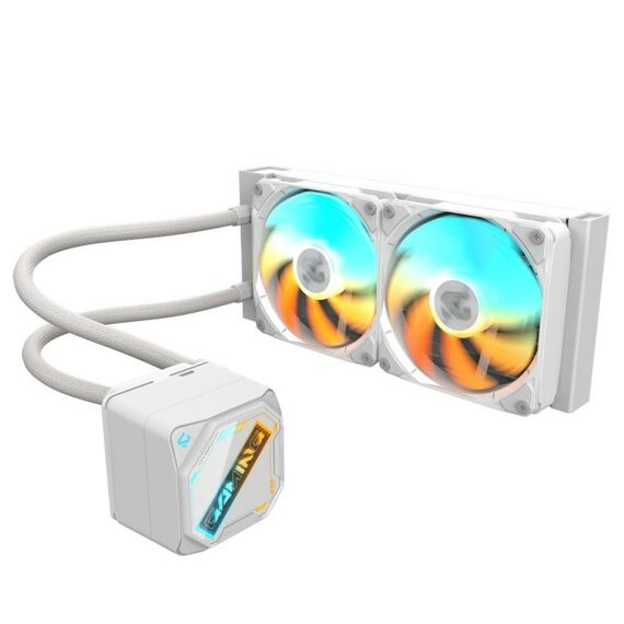 Жидкостная система охлаждения GigaByte Gaming GME 240I 2 x 120mm ARGB Fan, LGA 1200, LGA 1700, LGA 1851, AM5, AM4 [GP-GIGABYTE GME 240I] фотографии