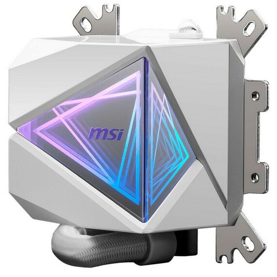 Жидкостная система охлаждения MSI MAG CORELIQUID I360 WHITE 3x ARGB Gen2 Fan, ARGB Gen2 Block, Color Box [306-7ZW8E21-C24] фотографии