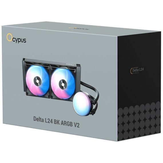 Жидкостная система охлаждения Ocypus Delta L24 BK ARGB V2 Black 280W, All Intel/ AMD AM*, Screws [Delta-L24-BK2AAWNN02X-GL] фотографии
