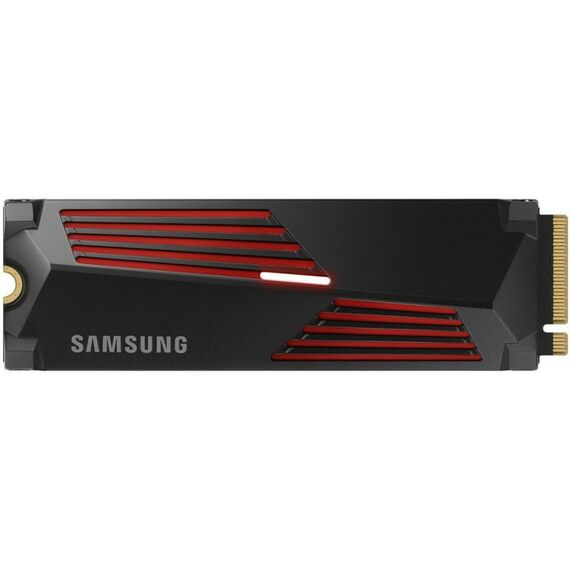 Твердотельный накопитель SSD Samsung 990 PRO with Heatsink MZ-V9P4T0GW 4TB M.2 2280, PCIe Gen4x4 with NVMe, 7450/6900, IOPS 1600/1550K, MTBF 1.5M, Samsung V-NAND TLC, 4GB LPDDR4MB, 2400TBW, RTL [MZ-V9P4T0GW] фотографии