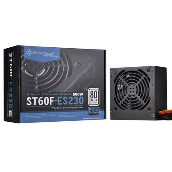 Блок питания SilverStone SST-ST60F-ES230 V1.0 PSU-P217-600W-230V ONLY-ATX-120mmFAN-FIXED C-80PLUS-RoHS-GM [G540ST600E23220] фотографии