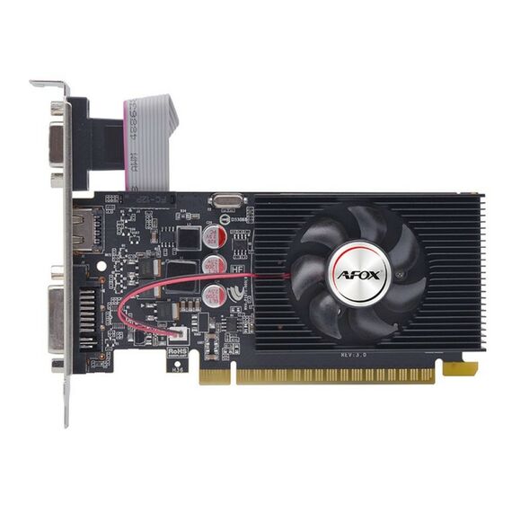 Видеокарта Afox GT420 1GB GDDR3, 128bit, VGA, DVI, HDMI, 1FAN, LP, RTL [AF420-1024D3L6] фотографии
