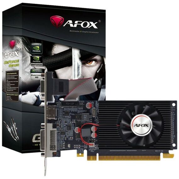 Видеокарта Afox GT610 2GB DDR3, 64bit, VGA, DVI, HDMI, 1FAN, LP, RTL [AF610-2048D3L8] фотографии