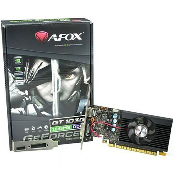 Видеокарта Afox GT610 DDR3 2GB 64Bit, LP, Single fan, RTL фотографии