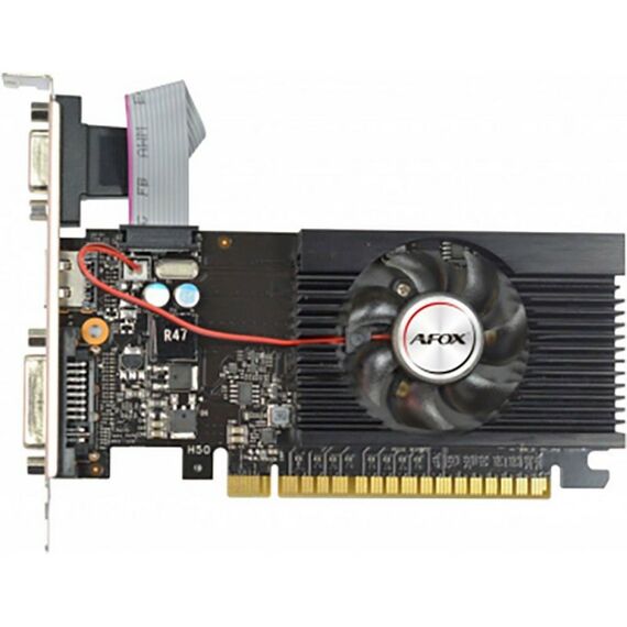 Видеокарта Afox GT610 DDR3 2GB 64Bit, LP, Single fan, RTL фотографии