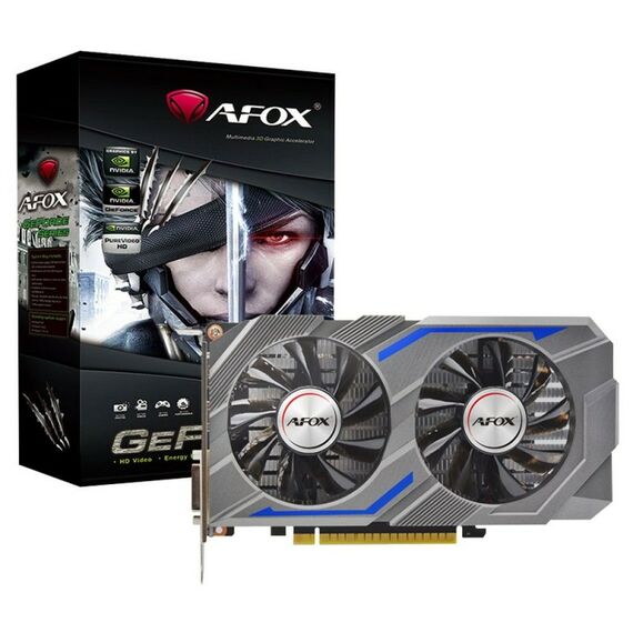 Видеокарта Afox GTX1650 4GB GDDR6, 128BIT, DP, DVI, HDMI, ATX, DUAL FAN, RETAIL PACK [AF1650-4096D6H1-V4] фотографии