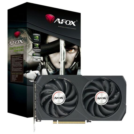 Видеокарта Afox RTX5050 GAMING 8GB GDDR6, 128bit, 3xDP, HDMI, 2FAN, RTL [AF5050-8GD6H6-V2] фотографии